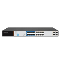 IES-116-P –16-Port PoE Switch with 2 Uplink